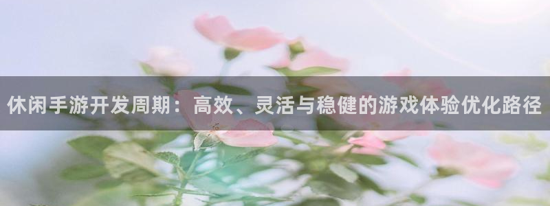 安信12娱乐网：休闲手游开发周期：高效、灵活与稳健的游戏体验