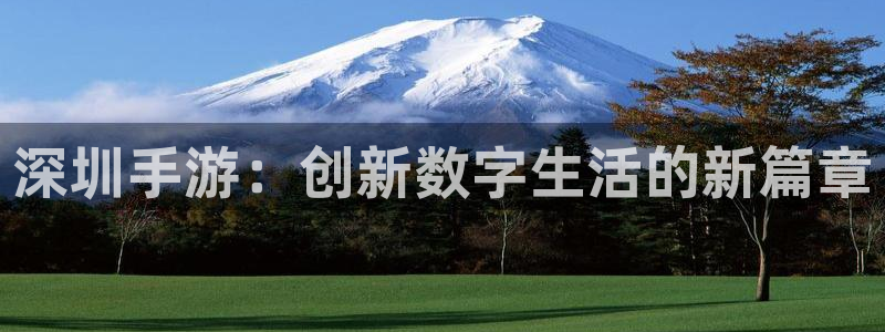 安信12娱乐：深圳手游：创新数字生活的新篇章