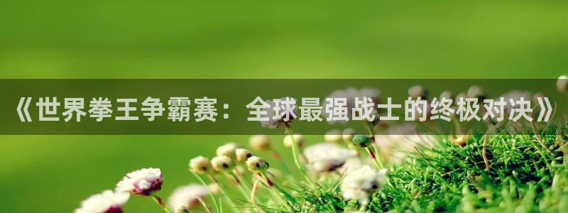 劲爆体育在线直播：《世界拳王争霸赛：全球最强战士的终极对决》