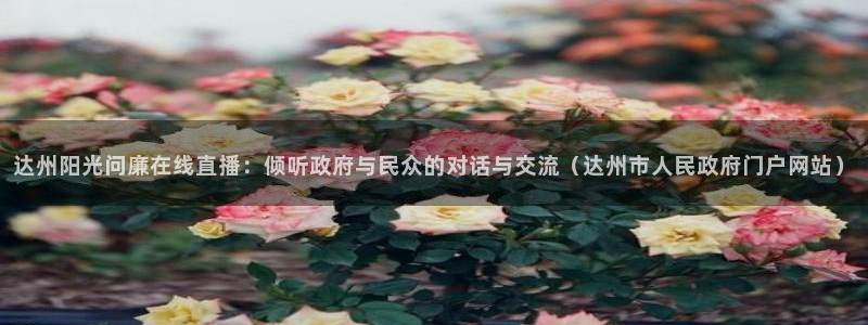 劲爆体育在线直播nba高清观看：达州阳光问廉在线直播：倾听政府与民众的对话与交流（达州市人民政府门户网站）